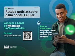 Câmara lança canal de notícias no Whatsapp