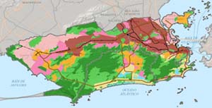 Mapa mostra proposta de novo zoneamento da cidade 