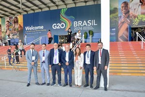 Vereadores da Câmara do Rio participam de evento com representantes do G20